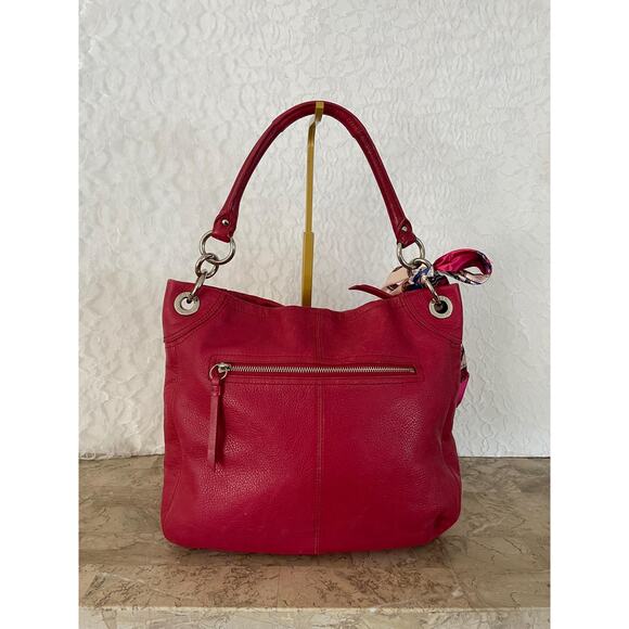 Coach penelope F15687 strawberry pebble Leather Satchel BAG PURSE shoulder bag - Picture 2 of 8